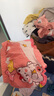 貝瑞加（Babyprints）寶寶內(nèi)褲4條裝女童平角短褲小女孩純棉面包褲柔軟打底褲花朵熊100 曬單實拍圖