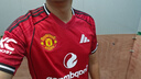 阿迪達(dá)斯 （adidas）男 足球系列 MUFC H JSY 短袖 JI7428 紅色  L  曬單實(shí)拍圖
