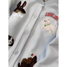 LDBE美式重工小狗刺繡棒球服外套女秋季新款寬松立領(lǐng)慵懶風(fēng)開衫衛(wèi)衣潮 藍(lán)色 M 【80-100斤】 曬單實拍圖