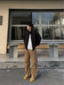 肆緘GTAL美式ma1飛行員夾克外套男款春秋季高級感痞帥三防立領(lǐng)棒球服 黑色升級款 3XL 適合180-200斤 曬單實(shí)拍圖