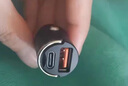 紐曼（Newmine）車載充電器 100W迷你超級快充點(diǎn)煙器充電器一拖二 汽車車充快充  曬單實(shí)拍圖