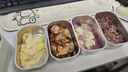 小熊（Bear）電熱飯盒 加熱飯盒 保溫飯盒可加熱 雙層四膽辦公室蒸煮熱飯神器可預(yù)約上班族加熱便當(dāng)盒DFH-G16W7 曬單實拍圖