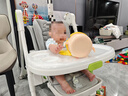 babycare寶寶餐椅6個(gè)月以上吃飯可折疊兒童座椅可移動(dòng)嬰兒成長(cháng)椅 貝殼白 曬單實(shí)拍圖