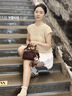 CinvaiKrose【趙昭儀同款】包包女包2025新款保齡球斜挎包生日七夕情人節(jié)禮物 咖啡色【送女友老婆女生禮物走心】 曬單實拍圖