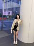 OLJ奢侈高端品牌增高休閑鞋女新款夏季網(wǎng)面透氣輕便軟底德訓阿甘鞋 米色內(nèi)增高-7厘米 37 曬單實拍圖