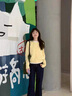 宏資琦2025年秋裝新款韓系溫柔風(fēng)假兩件針織開衫穿搭休閑牛仔褲子兩件套 針織開衫+牛仔褲 M 曬單實(shí)拍圖
