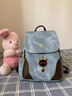 clolv kiss雙肩包包女士2025新款通勤大容量背包可單肩背生日禮物送老婆女友 【專(zhuān)柜高品質(zhì)】淺藍色 曬單實(shí)拍圖