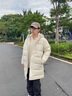Columbia哥倫比亞25秋冬新品男子金點(diǎn)防水無(wú)縫熱壓600蓬鵝絨羽絨服XE4716 191 象牙白 M (175/96A) 曬單實(shí)拍圖