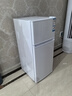 海爾（Haier）123升小冰箱冰箱雙開門二級能效節(jié)能省電黑金凈化保鮮租房家用冰箱宿舍迷你BCD-123GHTMZ0WV 曬單實拍圖