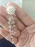 伊燦長(cháng)款水晶流蘇耳環(huán)顯瘦花朵超仙耳釘2025年新款爆款氣質(zhì)高級感耳飾 長(cháng)款流蘇顯瘦花朵耳環(huán) 曬單實(shí)拍圖