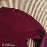 U.S. POLO ASSN.保羅加絨毛衣男加厚圓領(lǐng)針織衫冬款中青年保暖打底衫男裝上衣 酒紅 M 曬單實(shí)拍圖
