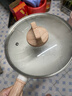 蘇泊爾（SUPOR）有鈦小炒鍋麥飯石色不粘鍋平底炒菜鍋一人食燉煮煎炸多用鍋 2~4人適用 24cm 曬單實(shí)拍圖