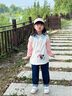 巴帝巴帝秋季新款嬰幼兒女童純棉打底衫長(zhǎng)袖t恤百搭 粉色  繽紛小狗 130 曬單實(shí)拍圖