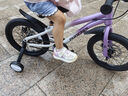 鳳凰兒童自行車兒童山地學(xué)生車小孩單車帶輔助輪3-6-10-12歲小中大童 烏梅紫丨單速輻條輪+雙碟剎+禮包 16寸 曬單實(shí)拍圖
