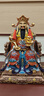 圓通龍椅財神爺神像供奉臺灣銅彩財神爺駕到招財擺件圓通龍椅財神（琉晶彩）30厘米/尊 曬單實拍圖
