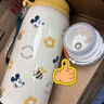 迪士尼（Disney）兒童保溫杯316不銹鋼吸管直飲水杯幼兒園小學(xué)生雙飲水壺綠米奇 曬單實拍圖
