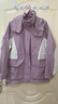 森馬（Semir）[陳都靈同款]四防外套女中長(zhǎng)款寬松撞色防護(hù)夾克秋裝通勤戶(hù)外上衣 【明星同款】紫白色調(diào)00471 M 曬單實(shí)拍圖
