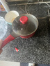 紅廚陶瓷小奶鍋平底不粘鍋無化學涂層嬰兒輔食鍋煮泡面熱湯奶鍋18cm 曬單實拍圖