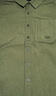 CAT卡特25新品男士戶(hù)外美式休閑翻領(lǐng)短袖襯衫夾克外套 軍綠色 L 曬單實(shí)拍圖