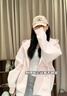 LDBE韓系甜美開衫kitty連帽衛(wèi)衣女春秋2025新款寬松慵懶風上衣外套潮 粉色 L 【110-125斤】 曬單實拍圖