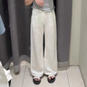 UR2025春季新款女裝簡(jiǎn)約丹寧百搭闊腿休閑長(cháng)褲UYY850087 曬單實(shí)拍圖