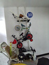 西子小筑頂天立地自行車(chē)掛架童車(chē)收納架玩具車(chē)落地多層衣帽滑板車(chē)置物架子 32管徑/白  2立桿+10托掛壁 加粗大承重 高1.1~3.2米可調 曬單實(shí)拍圖