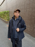 波司登25新【疊變】沖鋒衣鵝絨羽絨服男三合一防風(fēng)防水短外套B250331323 黑藏青|5295 M 175/96A 體重約130-140斤 曬單實拍圖