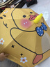 聽見時(shí)光兒童雨傘晴雨兩用幼兒園學(xué)生男女童專用帶防水套卡通小黃鴨19寸 曬單實(shí)拍圖