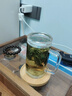東海原礦水晶茶杯帶把帶蓋無(wú)鉛辦公室茶杯原礦水晶茶杯手工茶具套 300ml刻梅蘭竹菊下單備注 曬單實(shí)拍圖