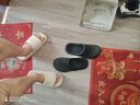 俞兆林（YUZHAOLIN）洞洞鞋男女EVA沙灘鞋涼拖鞋輕盈外穿拖鞋 YG519 黑色光版  42-43  曬單實(shí)拍圖