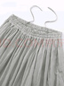 無印良品（MUJI）女式 棉紗 抽褶裙 長(zhǎng)半身裙女款裙子25年秋季女裝 BE1XTA5A 淺灰色條紋 M (160/66A) 曬單實(shí)拍圖