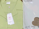 都市麗人睡衣女100%純棉開衫可外穿春夏休閑全棉睡褲女士家居服套裝綠色L 曬單實拍圖