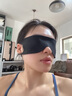 颯望德國眼罩遮光睡眠專用男女緩解眼部疲勞助眠不勒耳掛耳黑眼圈輕薄 【2個裝】黑色【0壓感 不透光】 曬單實拍圖