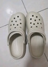 名創(chuàng)優(yōu)品（MINISO）洞洞鞋男女夏季外穿沙灘涼鞋防滑厚底踩屎感包頭涼拖鞋骨白40-41 曬單實拍圖