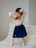 幼歌（YOUGE）嬰幼兒秋季卡通小熊衛(wèi)衣柔軟舒適褲子童趣學(xué)院風(fēng)多件套 炒米（衛(wèi)衣） 90 cm 曬單實(shí)拍圖