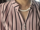 中國黃金China Gold淡水天然珍珠項鏈媽媽款生日禮物送媽媽婆婆長輩實用 【京速達】珍愛珍珠項鏈 曬單實拍圖