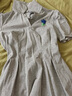 UR2025春季新款女裝立體花朵收腰Polo領(lǐng)短袖連衣裙UYY750054 花灰 L 曬單實(shí)拍圖
