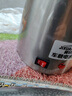 XMSJ車(chē)載燒水壺12v24v通用車(chē)家兩用大小貨車(chē)長(cháng)途出行大容量熱水壺通用 12v轎車(chē)用(銀色-800毫升)+壺座 曬單實(shí)拍圖