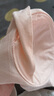 全棉時(shí)代哺乳文胸孕婦內衣孕產(chǎn)無(wú)縫軟支撐肩開(kāi)扣文胸XL/C85 貝殼杏粉 曬單實(shí)拍圖