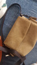CHARLES&KEITH25秋新品復(fù)古仿麂皮抽繩手提云朵包CK2-20671785-1 Sahara Sand沙色 S 曬單實(shí)拍圖