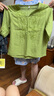 棉麻刺繡媽媽裝V領(lǐng)襯衫女夏季洋氣減齡寬松顯瘦套頭含棉小衫上衣 M-336綠色 L 建議105-120斤 曬單實拍圖