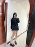 POLOWALK女士時(shí)尚開衫針織衫女裝2025秋季新品女式長(zhǎng)袖針織衫 藏青 XL /170 曬單實(shí)拍圖