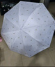 天堂 防紫外線(xiàn)晴雨傘三折 便攜黑膠遮陽(yáng)太陽(yáng)傘晴雨兩用 粉紫 曬單實(shí)拍圖