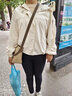 啄木鳥(niǎo)（TUCANO）短款連帽通勤外套女2025年新款春夏秋小個(gè)子寬松休閑夾克上衣通勤 米白色 M 101-115斤左右 曬單實(shí)拍圖