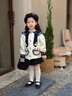 WVD國際品牌毛衣外套2025新款女孩娃娃領(lǐng)公主開(kāi)衫衣服兒童卡通上衣潮米色90 CM 曬單實(shí)拍圖