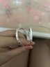 周大生幸福寶貝寶寶銀手鐲嬰兒足銀鐲一對推拉鐲周歲滿(mǎn)月生日禮物約20g 曬單實(shí)拍圖