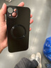 奶小鴨 【AG磨砂】適用蘋(píng)果14plus手機殼 iphone14plus保護套magsafe磁吸充電磨砂全包防摔男女款 石墨黑 曬單實(shí)拍圖