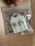 XUPING旭平首飾仿水晶時(shí)尚蝴蝶結耳釘飾品送女生禮物 彩白色 1對 曬單實(shí)拍圖