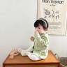 優(yōu)奇嬰兒外套開(kāi)衫春秋新款寶寶外套長(cháng)袖1歲男童女童2幼兒外出開(kāi)衫外搭 綠色 73 曬單實(shí)拍圖