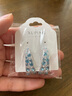 XUPING旭平首飾S合金輕奢經(jīng)典配色C圈耳釘女生送生日禮物飾品 藍(lán)色 曬單實(shí)拍圖